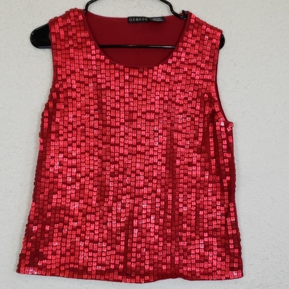 3/$15 George Red sequence tank size large - Picture 1 of 4